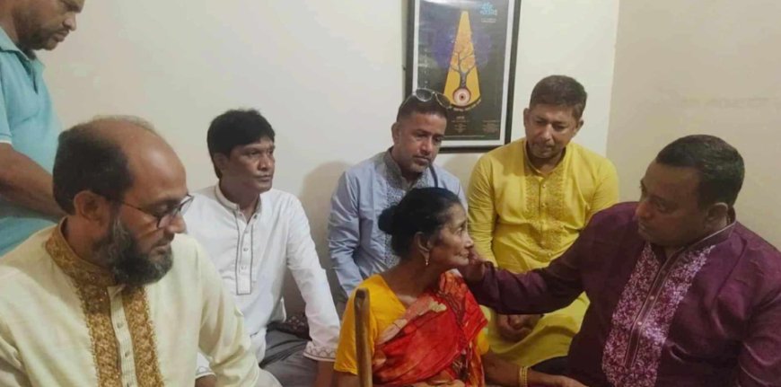 অসুস্থ কাঙ্গালিনী সুফিয়ার পাশে বিএনপির নেতা লায়ন খোরশেদ আলম
